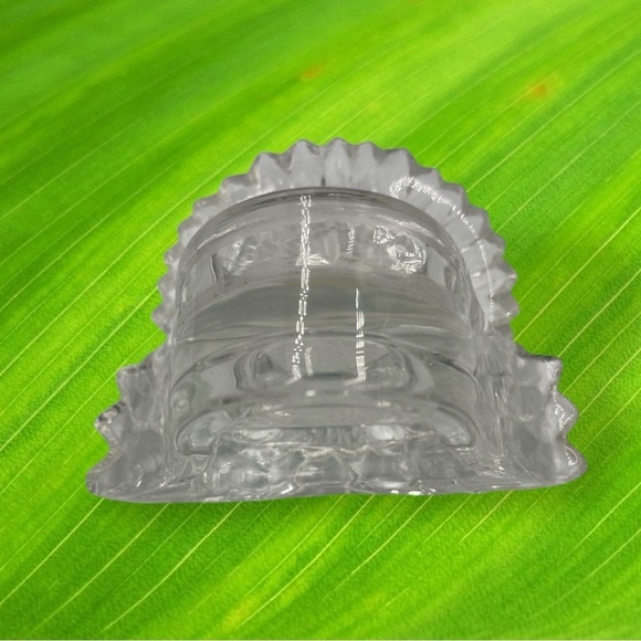 Partylite Clear Frosted Glass Sunflower Candle Tealight Holder - Picture 10 of 11